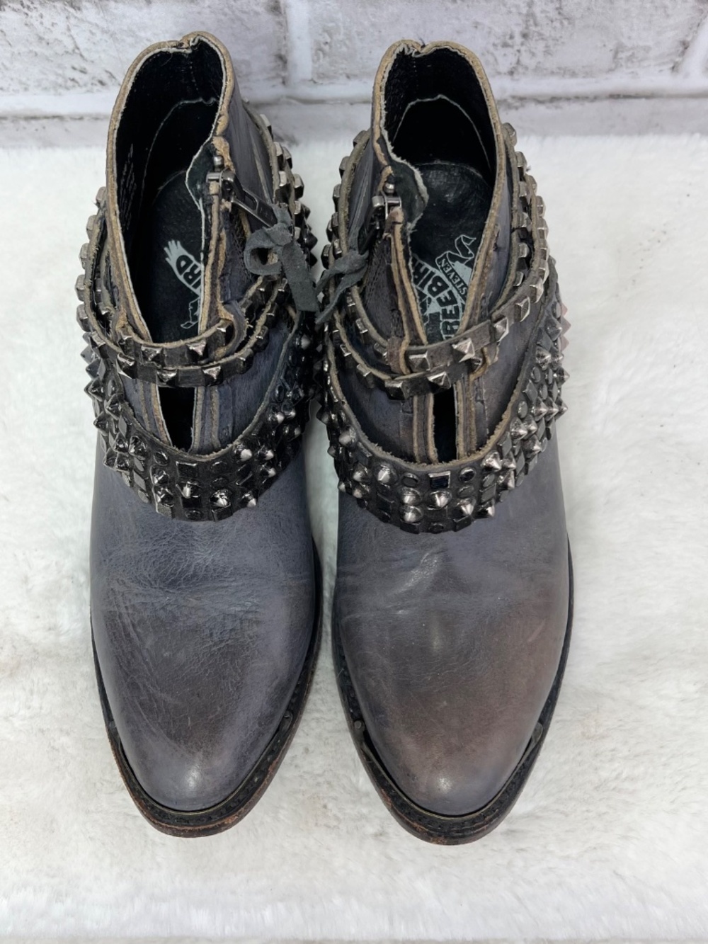 🦅|•FREEBIRD BY STEVEN•| 'MZLOW' Cool Ankle Booties Size 7 - Picture 3 of 8